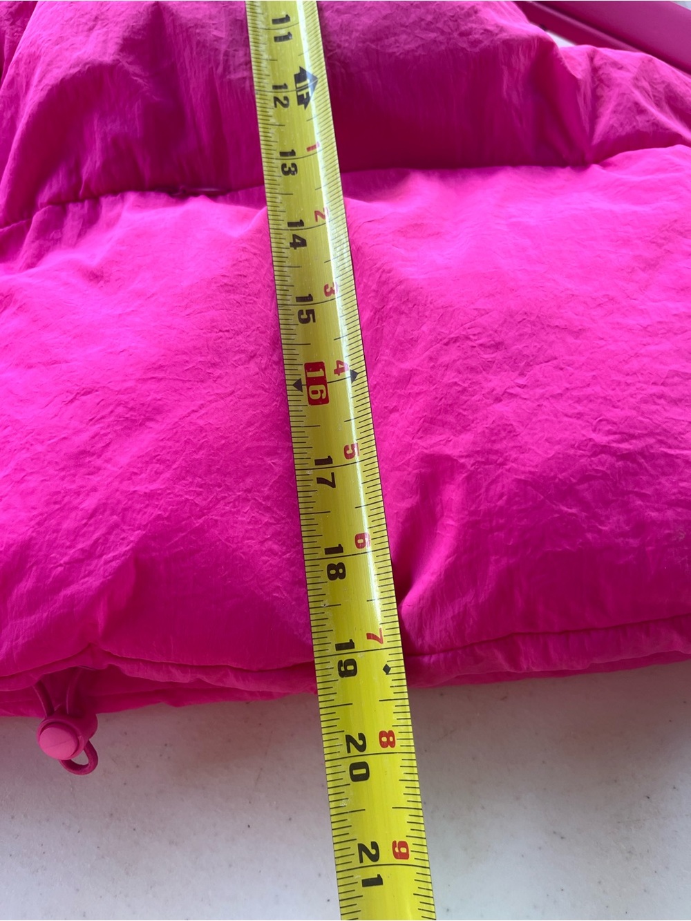 Simply Southern Hot Pink Cropped Puffer Vest Women’s XL/XXL - Picture 4 of 6